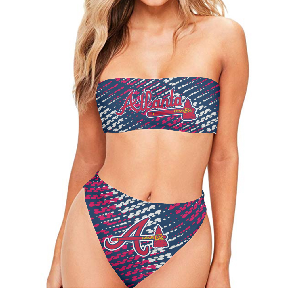 Atlanta Braves Wrapped Chest Bikini