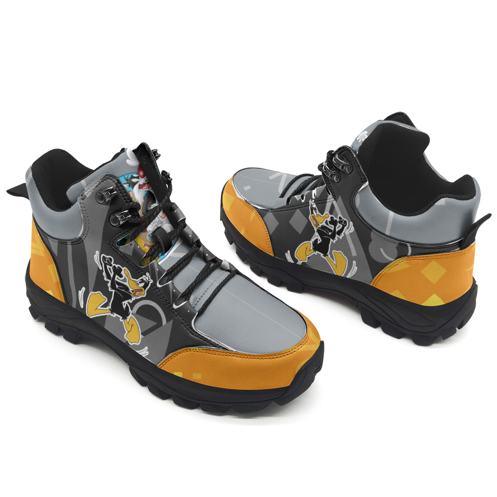 Cute Doodle Dinosaurs Hiking Shoes