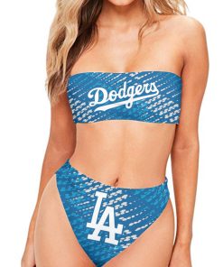 Los Angeles Dodgers Wrapped Chest Bikini