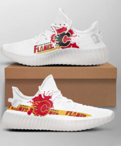 Calgary Flames Yeezy Shoes