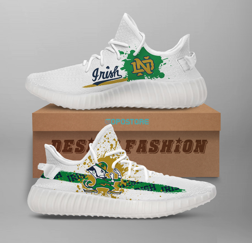 Notre Dame Fighting Irish football Sneakers Yeezy Shoes