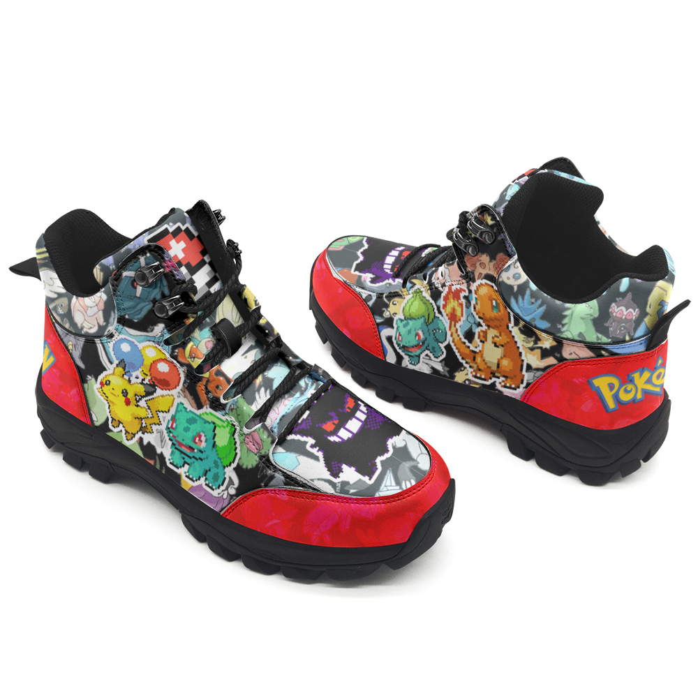 Pokemon Red Hiking Shoes