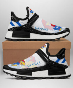 Kansas Jayhawk NMD Human Race Shoes