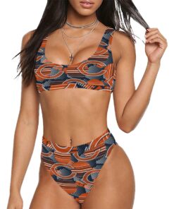 Chicago Bears Sport Top & High-Waisted Bikini Swimsuit