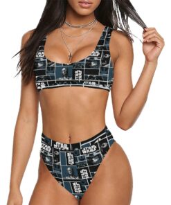 Star War Sport Top & High-Waisted Bikini Swimsuit (Model S07)