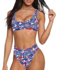 Buffalo Bills Sport Top & High-Waisted Bikini Swimsuit