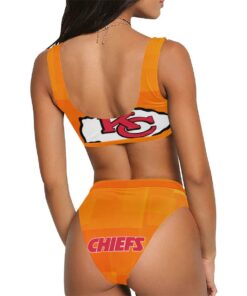 Kansas City Chiefs Sport Top & High-Waisted Bikini Swimsuit Sport Top & High-Waisted Bikini Swimsuit