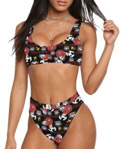 Georgia Bulldogs Sport Top & High-Waisted Bikini Swimsuit