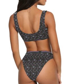 Colorado Avalanche Sport Top & High-Waisted Bikini Swimsuit