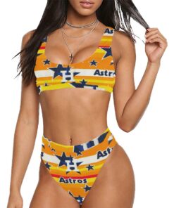 Houston Astros Sport Top & High-Waisted Bikini Swimsuit