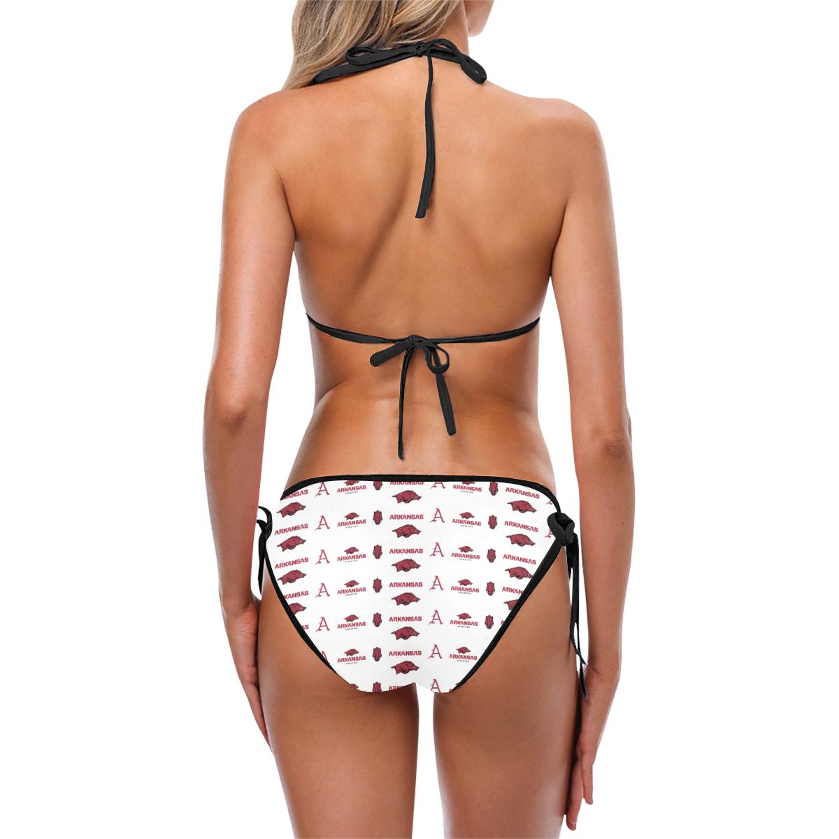 Arkansas Razorbacks Custom Bikini Swimsuit (Model S01)