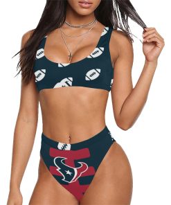 Houston Texans Sport Top & High-Waisted Bikini Swimsuit – Model S07