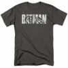BATMAN TEXT ON GRAY T-Shirt