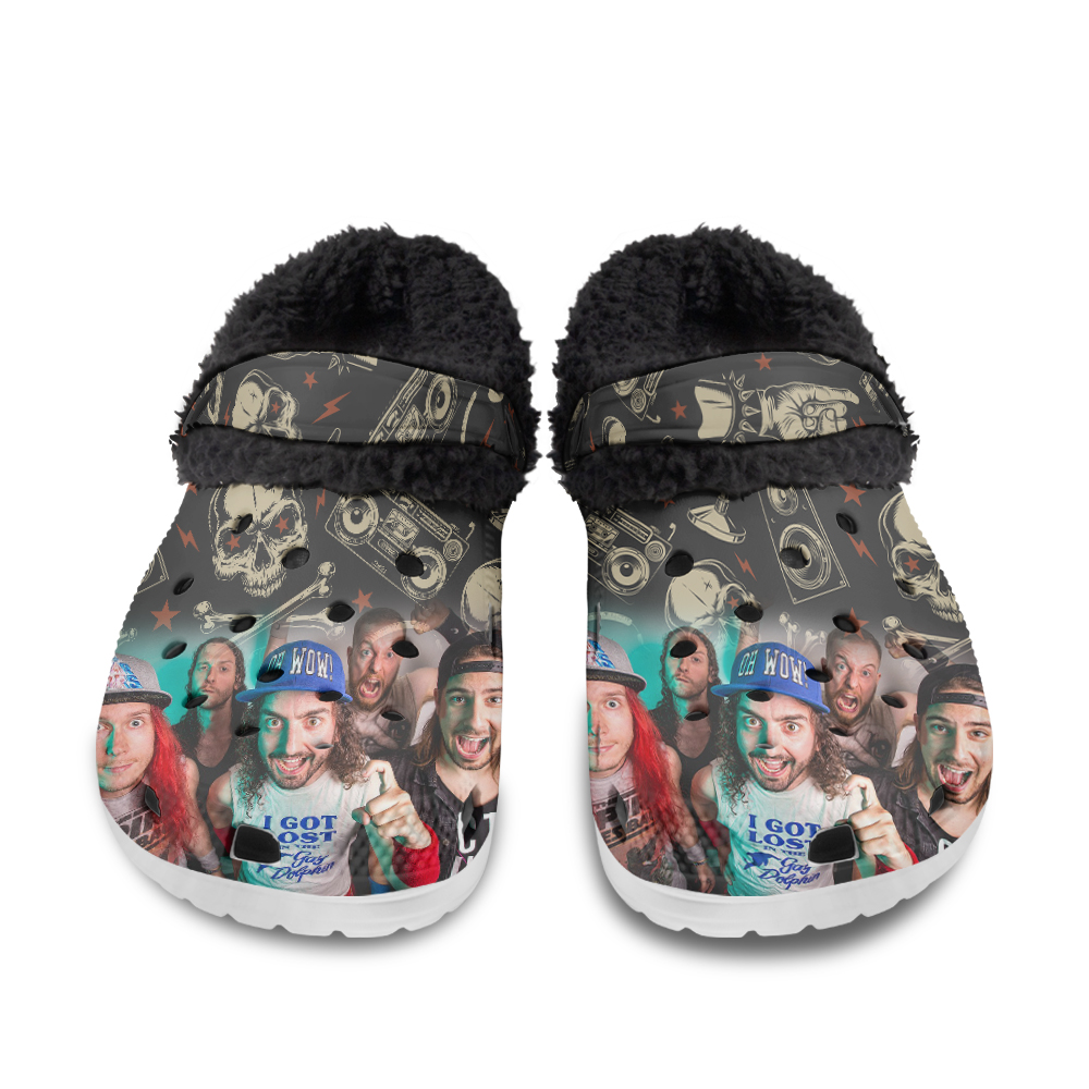 Alice in Chains Fuzzy Slippers Clog