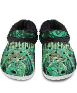 All Shall Perish Fuzzy Slippers Clog