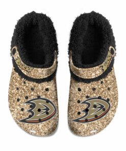 Anaheim Ducks Fuzzy Slippers Clog