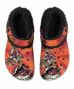 Arizona Coyotes Fuzzy Slippers Clog