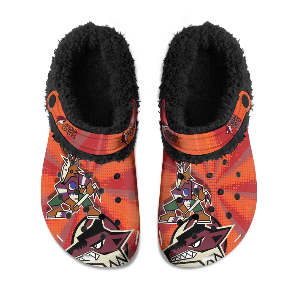 Calgary Flames Fuzzy Slippers Clog