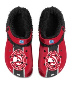 Atlanta Hawks Fuzzy Slippers Clog