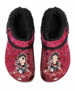 BETTY BOOPS Fuzzy Slippers Clog