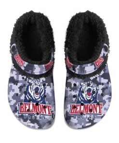 Belmont Bruins Fuzzy Slippers Clog