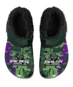 Binghamton Bearcats Fuzzy Slippers Clog