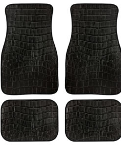 Black Crocodie Car Floor Mats