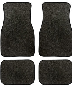 Black Leather Car Floor Mats