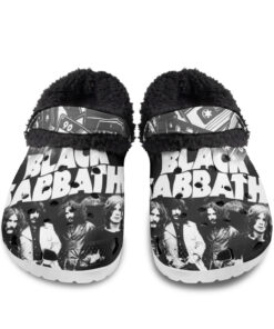 Black Sabbath Fuzzy Slippers Clog