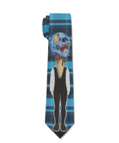 Blue Ice Cream Skull Cravat