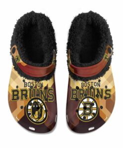 Boston Bruins Fuzzy Slippers Clog