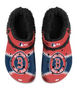 Boston Red Sox Fuzzy Slippers Clog