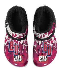 Bradley Braves Fuzzy Slippers Clog