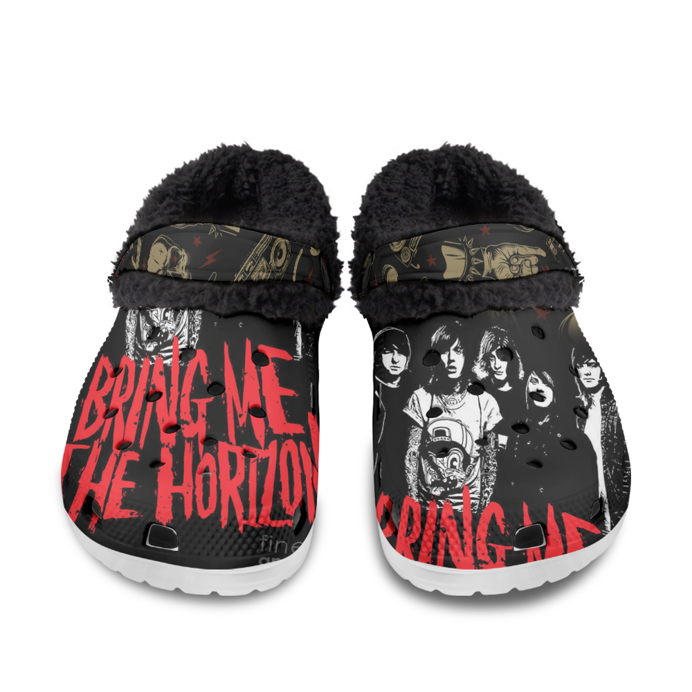 AC DC Fuzzy Slippers Clog