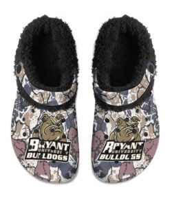 Bryant Bulldogs Fuzzy Slippers Clog