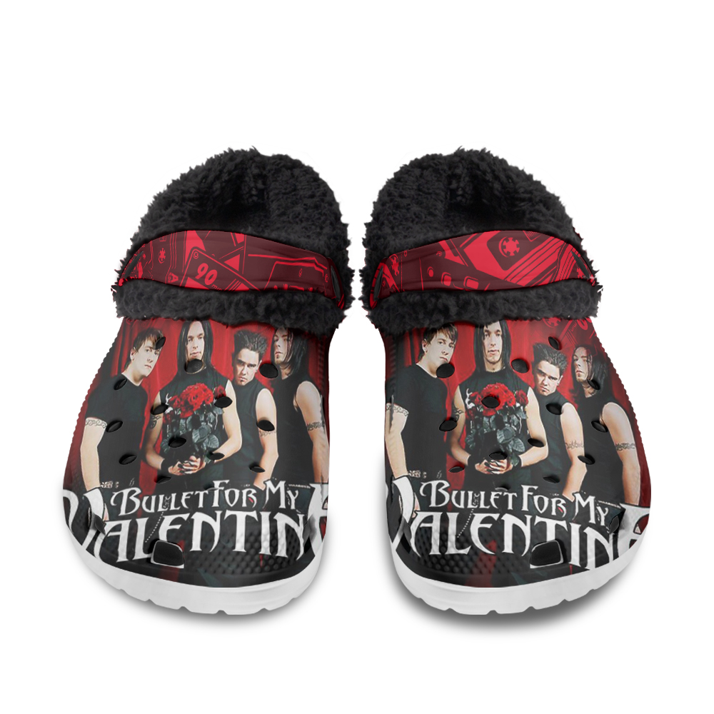 Bon Jovi Fuzzy Slippers Clog