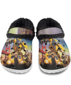 Bumblebee Movie Fuzzy Slippers Clog