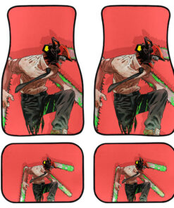 Chainsaw Man Red Denji Car Floor Mats