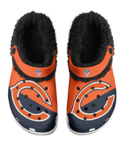 Chicago Bears Fuzzy Slippers Clog