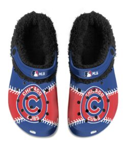 Chicago Cubs Fuzzy Slippers Clog