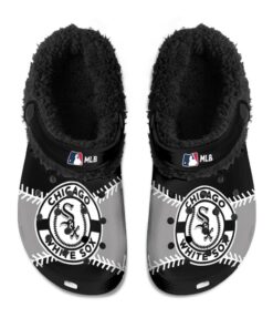 Chicago White Sox Fuzzy Slippers Clog