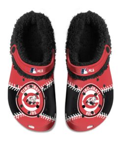 Cincinnati Reds Fuzzy Slippers Clog