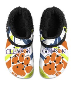 Clemson Tigers Fuzzy Slippers Clog