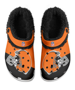 Cleveland Browns Fuzzy Slippers Clog