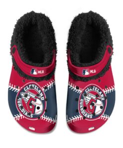 Cleveland Guardians Fuzzy Slippers Clog