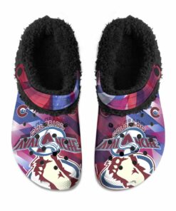 Colorado Avalanche Fuzzy Slippers Clog