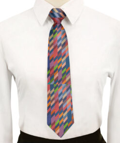 Colorful Parallelogram Pattern Cravat