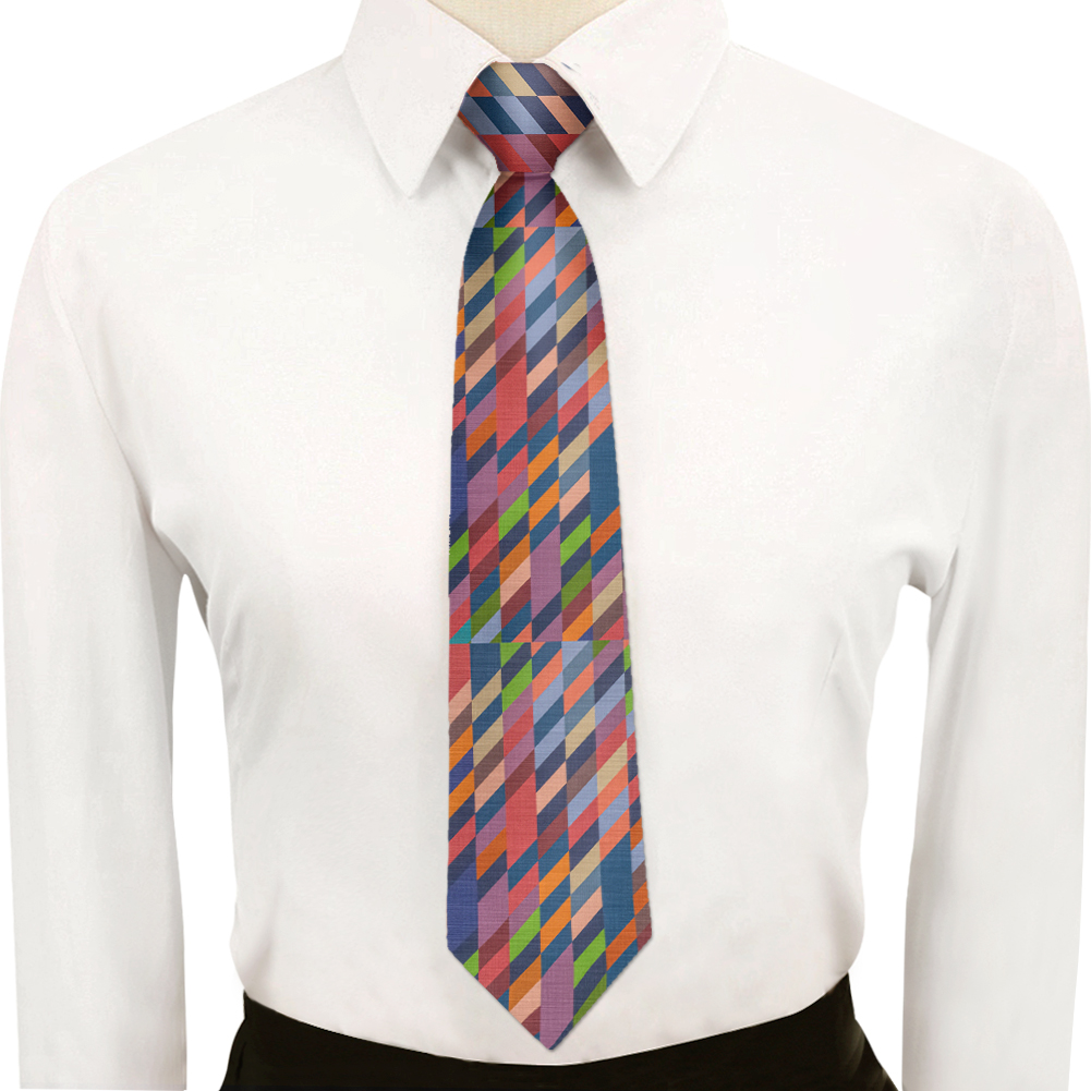 Colorful Wave Pattern Cravat