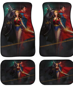 DC Trinity Arts Car Floor Mats