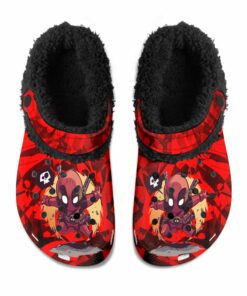 DEADPOOL COMIC Fuzzy Slippers Clog